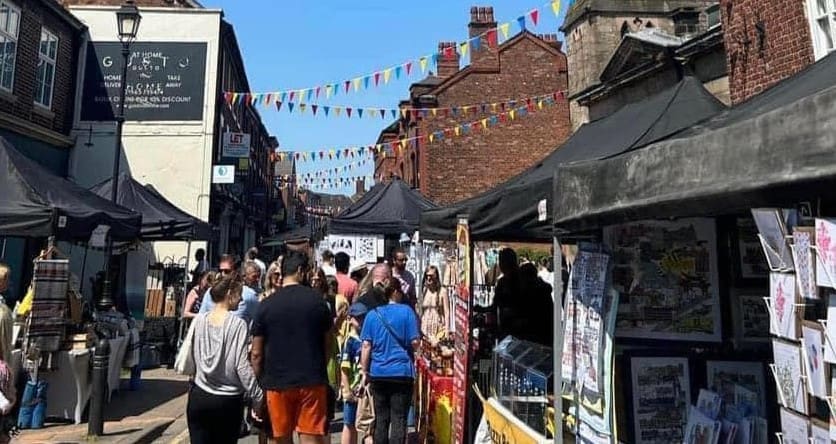 market stalls