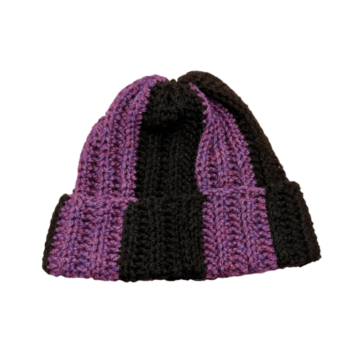 Striped Woolen Crocheted Hat